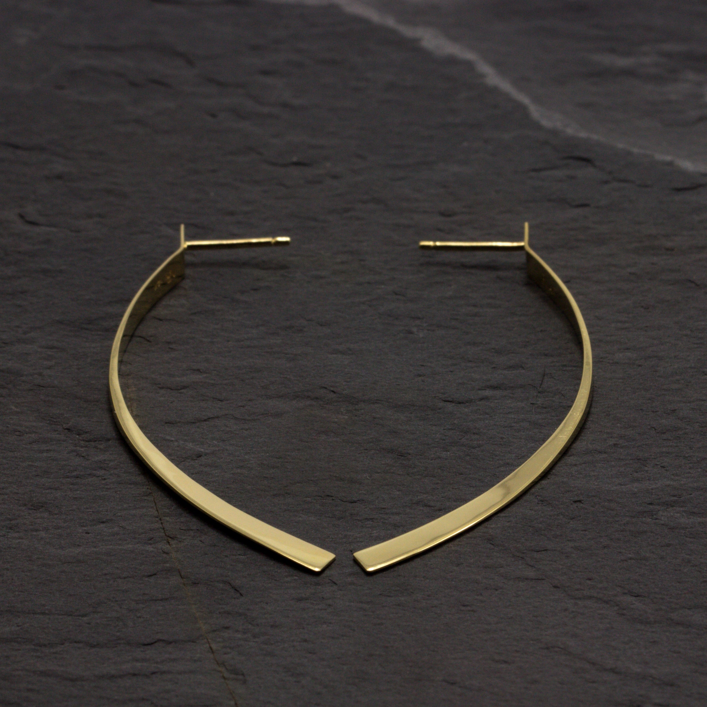 York - 14k yellow gold earrings