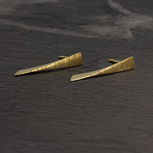 Tenby - 14k yellow gold stud earrings