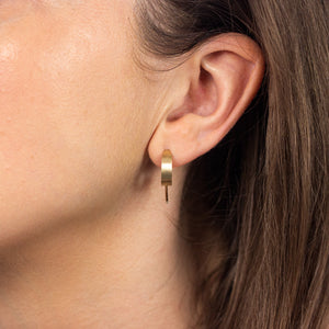 Clement - 14k gold hoop earrings