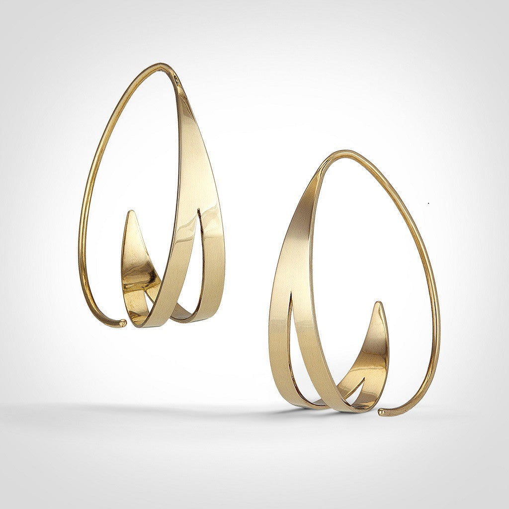 Regent - 14k gold hoop earrings